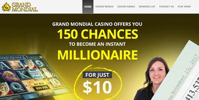 Grand Mondial Casino Canada 150 Free Spins for $10.